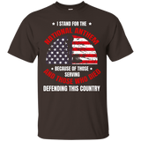 I Stand For The National Anthem - Veteran Pride T-shirt_black