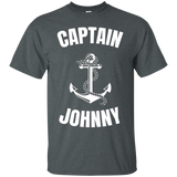 Captain Johnny T-shirt Personalized Boat Captain Shirt_black=
