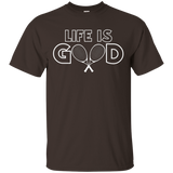 Life Is Good T-shirt Tennis Player Coach Tee