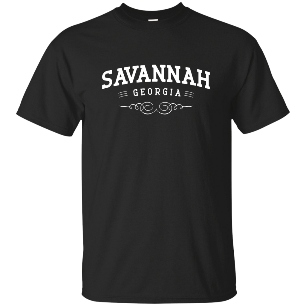 Savannah Georgia State City T-Shirt_Black