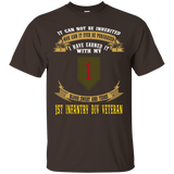 1st Infantry Division Veteran - Forever The Title Tshirt_black=