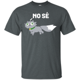 No Se Cute Spanish Gray Cat I Don't Know Funny Hispanic Tee_Black