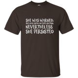 She Was Warned. Nevertheless, She Persisted Shirt_Black