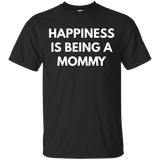 Womens Happiness is Being a Mommy t-shirt_Black