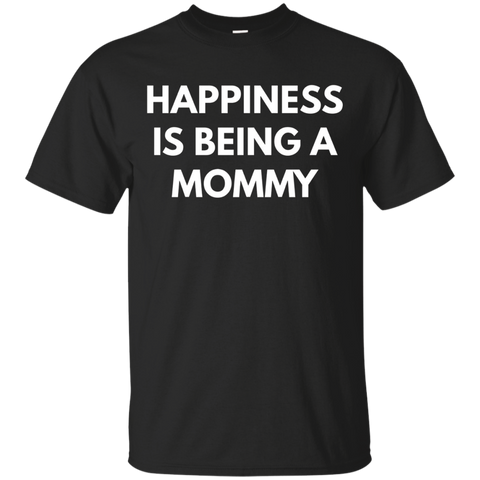 Womens Happiness is Being a Mommy t-shirt_Black