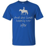 I Saw Her With Horse Tshirt And She Lived Happily Ever After_black=