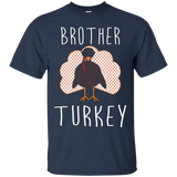 Brother Turkey Funny Thanksgiving Shirt Matching Tee_black