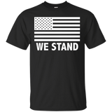 We Stand Usa Flag T-shirt_black=