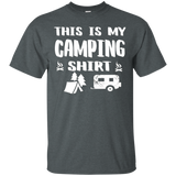 This Is My Camping Shirt Funny Camper Gift T-shirt_Black