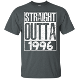 Straight Outta 1996 T-Shirt Cool Gift for Birthday 21st_Black