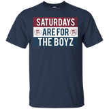 Saturdays Are For The Boyz T Shirt funny drinking tee_Black
