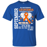 September is National Leukemia Awareness month Shirt_Black