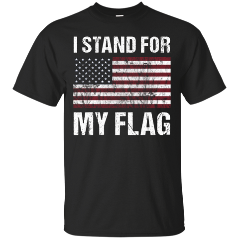 I Stand For My Flag T Shirt_black