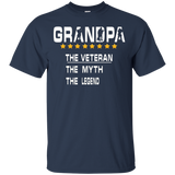 Grandpa The Veteran The Myth The Legend Shirt-veteran Day_black