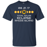 RHODE ISLAND Solar Eclipse Souvenir Gift T Shirt_Black