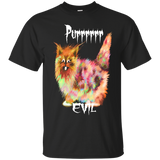 Funny Halloween Kitten Purr Evil Kitty T-shirt_black=