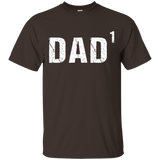 Mens Father's Day Shirt Dad To The First Power Shirt_black=