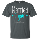 First Wedding Anniversary Gifts For Couples Wife Bride Tee_black=