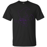 Little Witch On The Way T-shirt Witch Baby Lover_black=