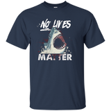Shark halloween costume NO LIVES MATTER T-shirt_Black