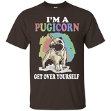 I'm A Pugicorn Get Over Yourself Pug Dog Shirt Gift_black=