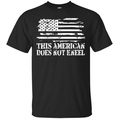 I Don't Kneel During The Anthem Usa Flag Shirt_black