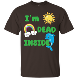 I'm Dead Inside Funny T Shirt Happy Sun Rainbow Dolphin