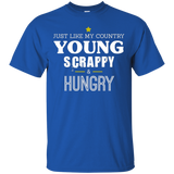 Young Scrappy and Hungry T Shirt - Just Like My Country Tee_Black