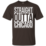 Straight Outta Chicago T-Shirt Image_Black