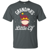 Grandma's Little Elf Christmas T-shirt_black=