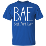 Women's Best Aunt Ever shirt Women Auntie BAE Cute GIft_Black