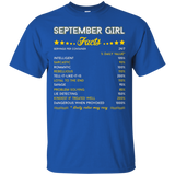 September Girl Facts Zodiac Virgo Pride Funny T-Shirts_Black