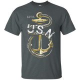 Navy Chief Petty Officer Fouled Anchor Genuine CPO Shirt_Black