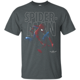 Marvel Spider-man Homecoming Outlined Epic Jump Pose T-shirt_black=