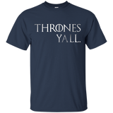 Thrones Y'all Novelty T-Shirt_Black