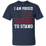 I Am Proud To Stand I Don't Kneel Distressed Tee_black