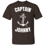 Captain Johnny T-shirt Personalized Boat Captain Shirt_black=