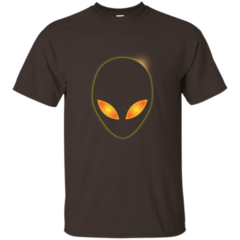 Total Solar Eclipse Alien Head Glowing Shirt_Asphalt