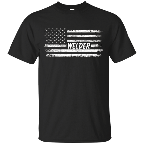 Welder American Flag T-Shirt_Black