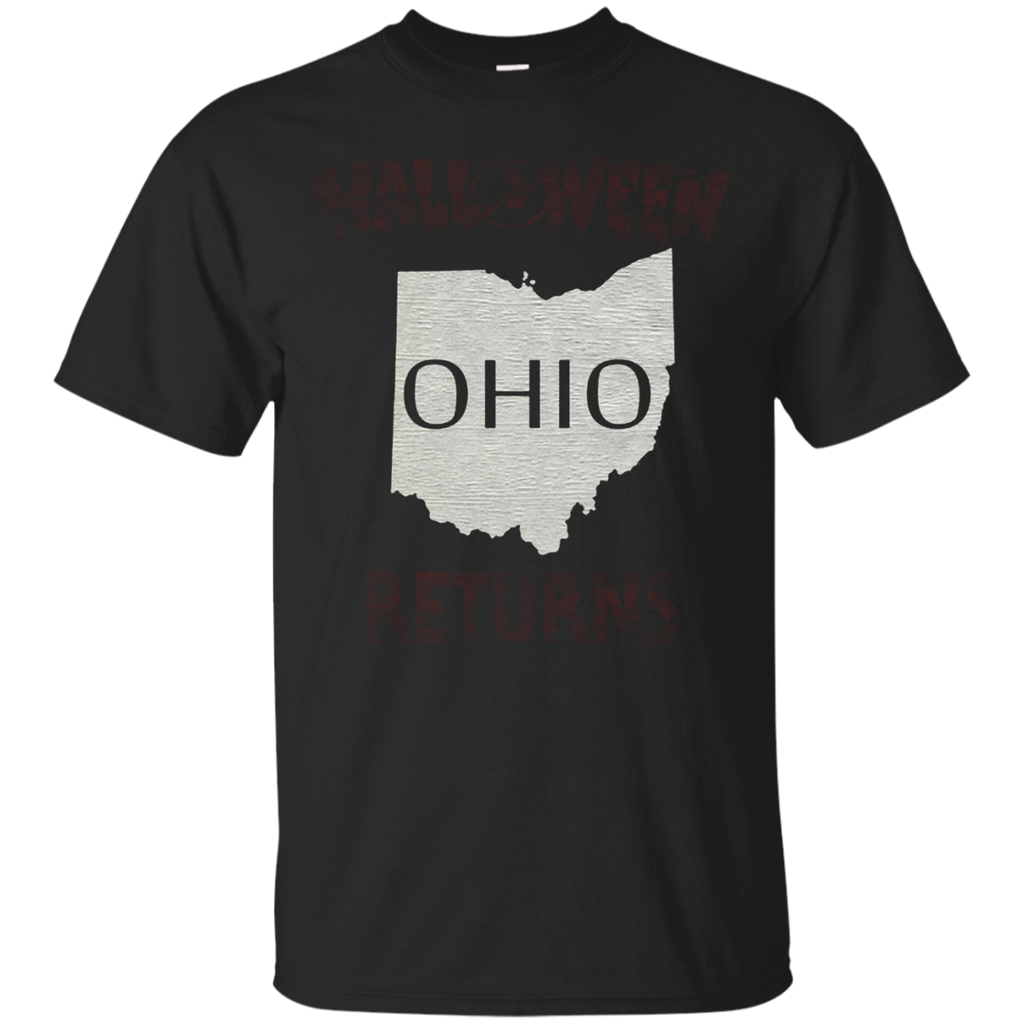 Halloween Returns Ohio Funny T-shirt_black
