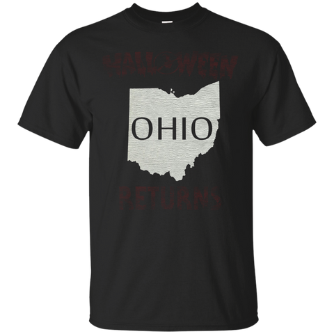 Halloween Returns Ohio Funny T-shirt_black