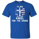 I Don't Kneel Christian T-shirt (design On Back Of Shirt)_black=