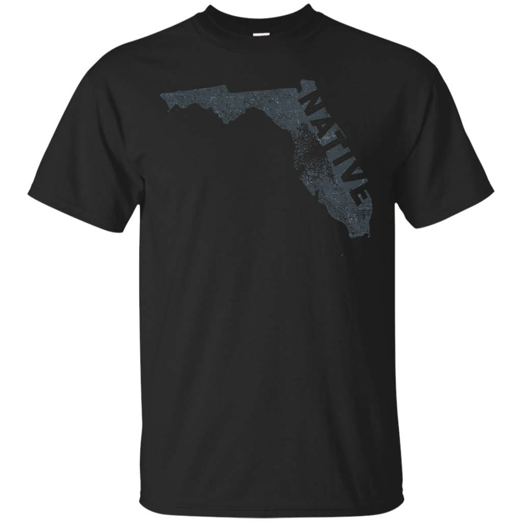 Native Florida Home State T-Shirt_Black