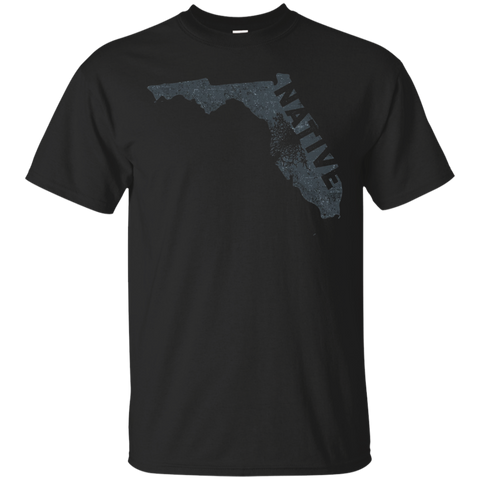 Native Florida Home State T-Shirt_Black