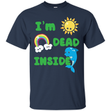 I'm Dead Inside Funny T Shirt Happy Sun Rainbow Dolphin