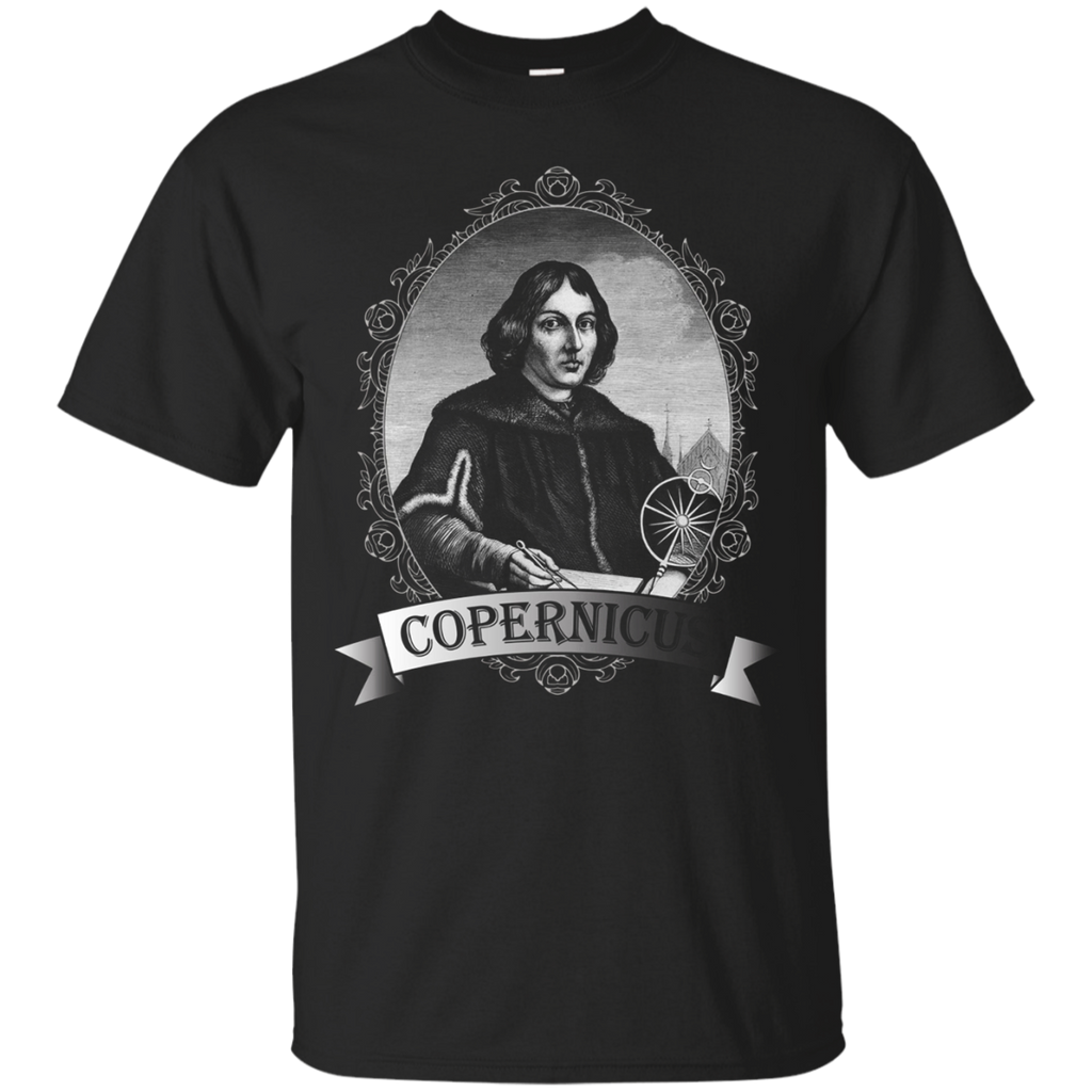Nicolaus Copernicus Portrait Shirt_Black