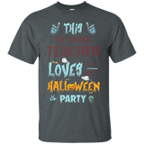 This 1st Grade Teacher Loves Halloween Party T Shirt_black=