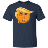 Orange Trump Pumpkin Costume - Trumpkin Meme Halloween_Black