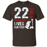 22 A Day Veteran Lives Matter T-shirt - Veterans Day Shirt_black