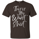 This is my Wurst Shirt Funny German Bratwurst Food Pun Tee_Black